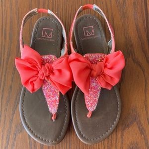 Coral sandals